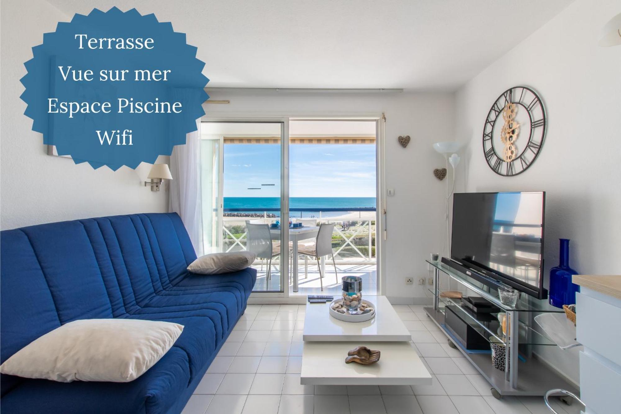 L'Evasion Bleue * Wifi * Bord De Mer * Piscine * Agde Exterior photo